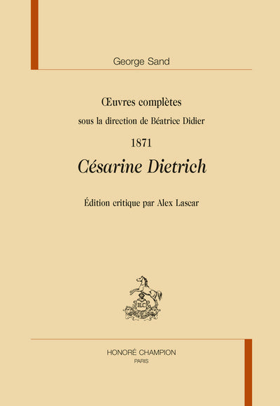 1871. Césarine Dietrich, In Œuvres Complètes